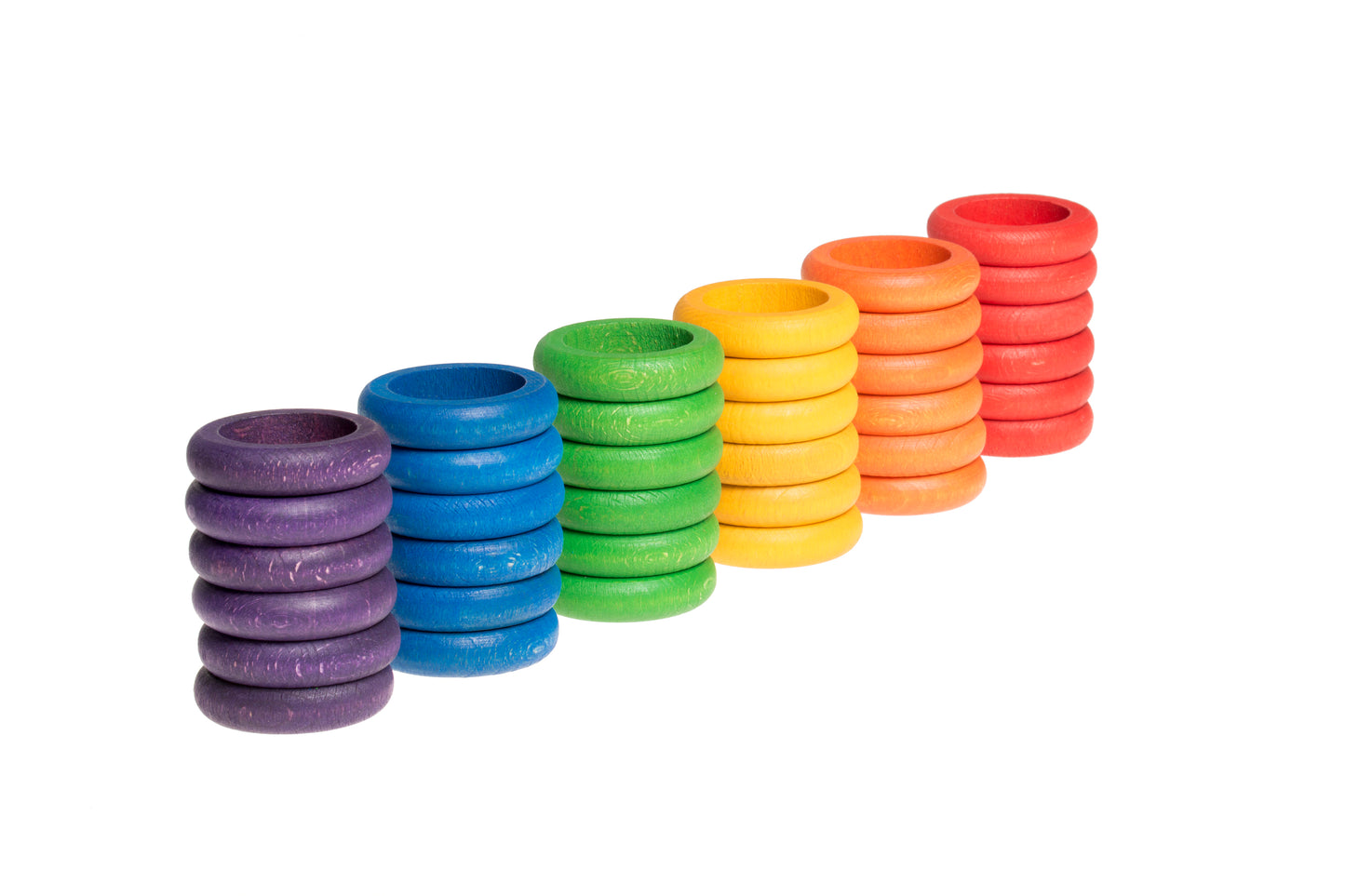 Grapat Rings (6 Rainbow Colours) - Bueno Blocks