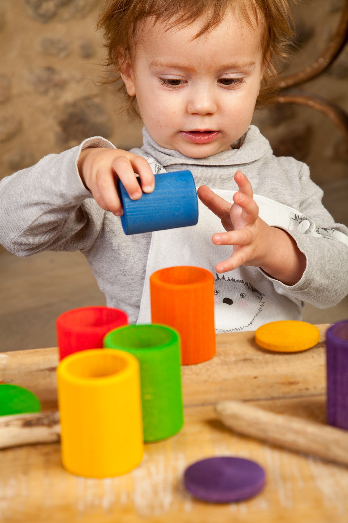 Grapat Coloured Cups with Cover - Bueno Blocks