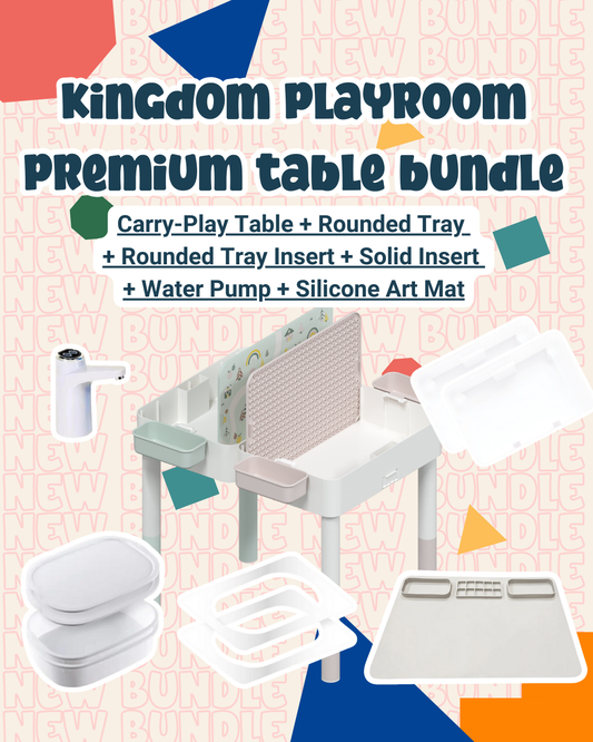 BUNDLE *NEW Premium 2025* Kingdom Playroom Carry Play Kids Table