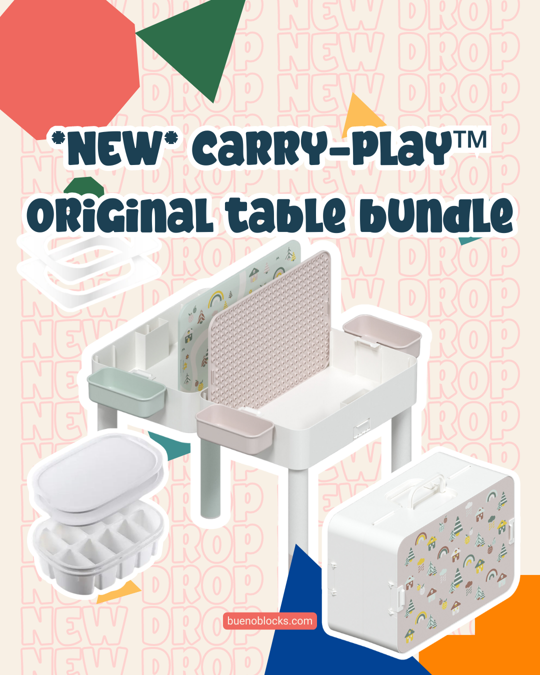 BUNDLE *NEW* Kingdom Playroom Carry-Play™ Kids Table