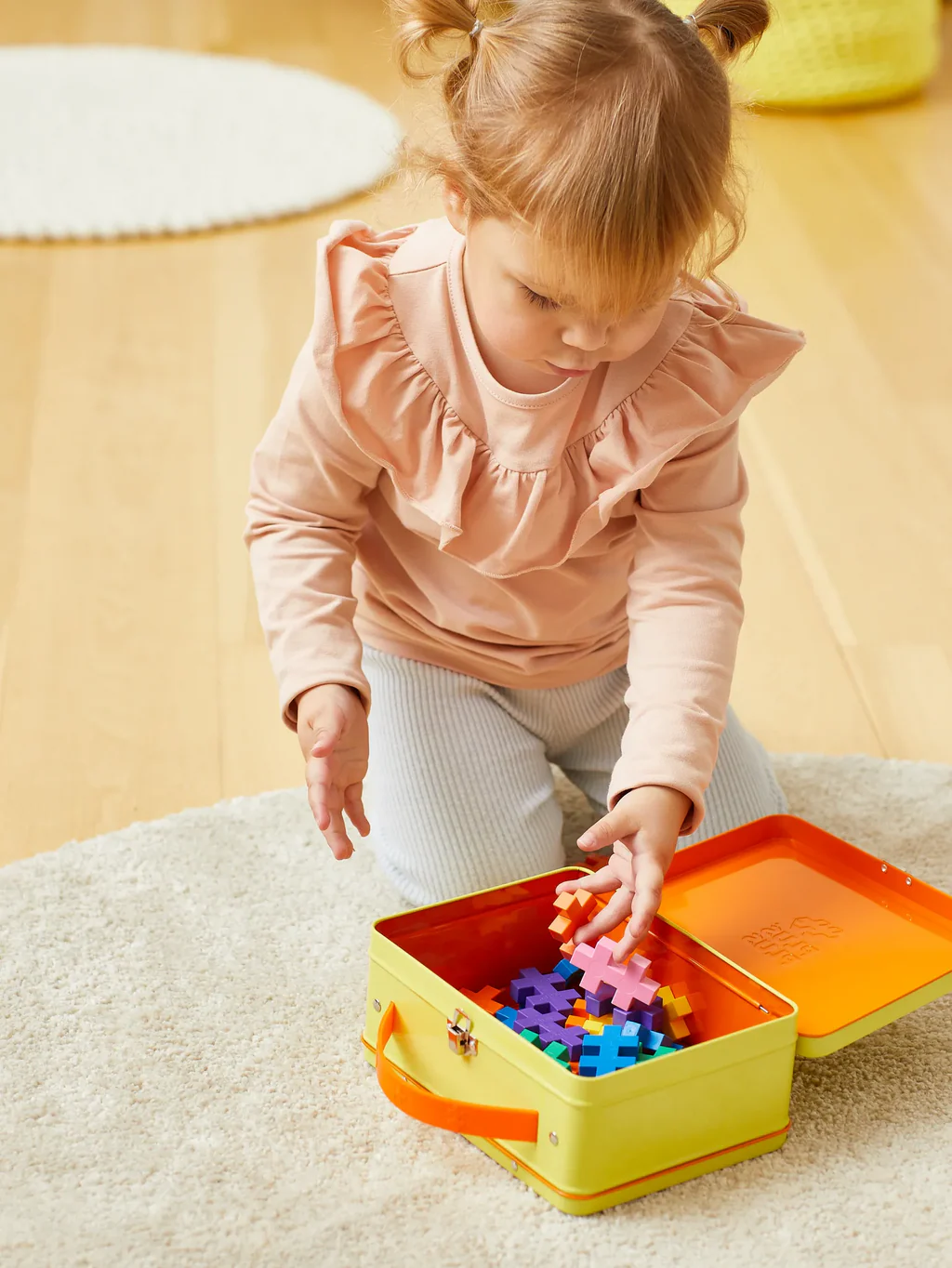 PLUS PLUS BIG Suitcase Yellow 70pcs