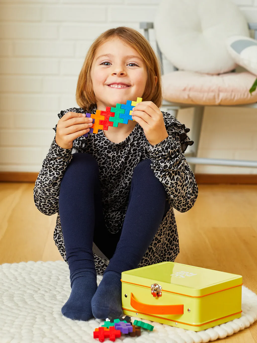 PLUS PLUS BIG Suitcase Yellow 70pcs