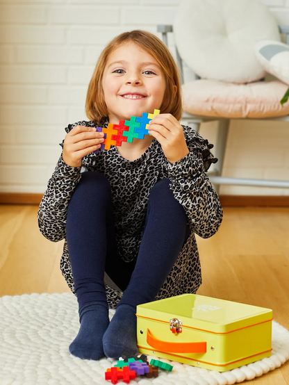 PLUS PLUS BIG Suitcase Yellow 70pcs