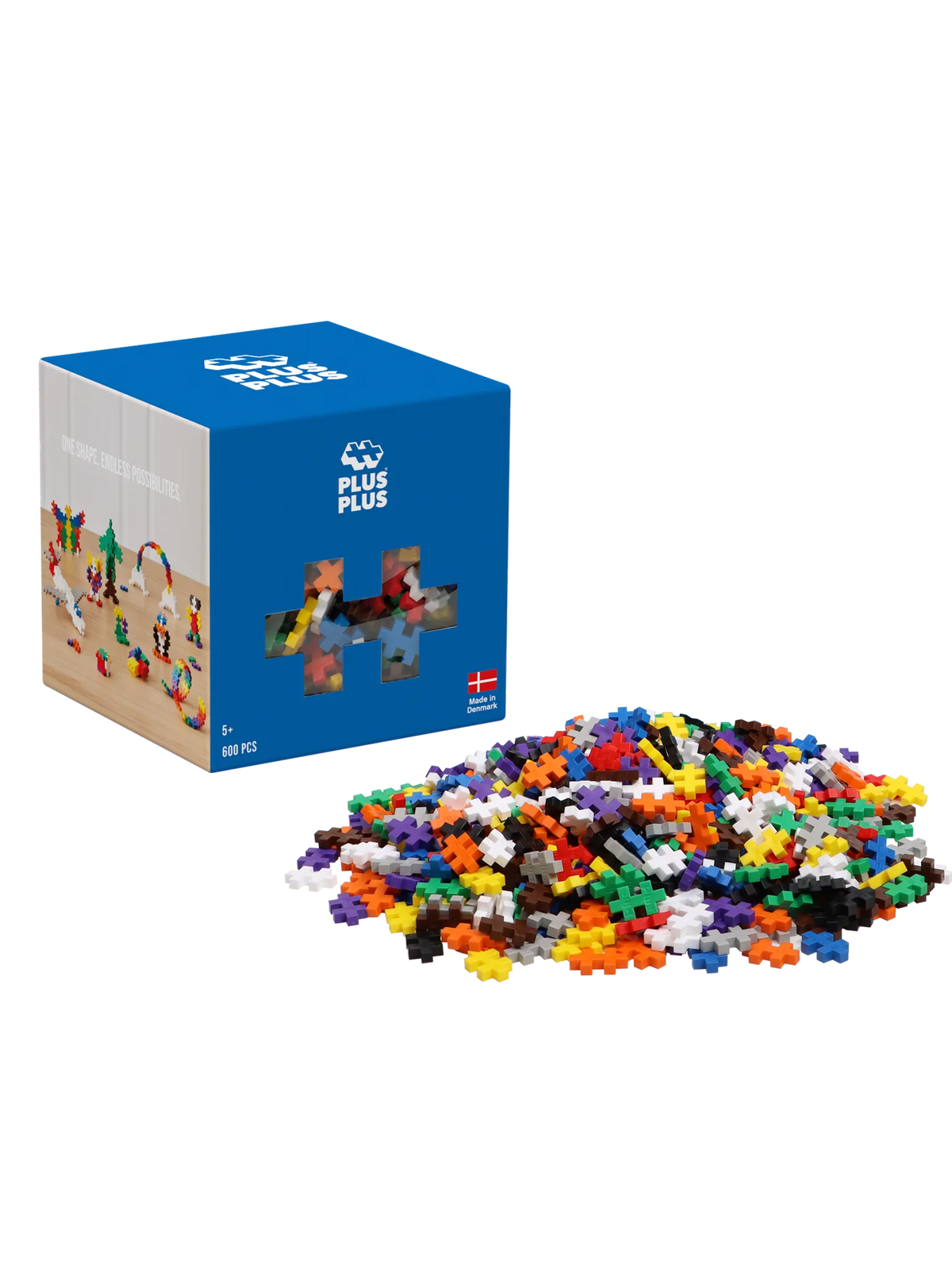 PLUS PLUS Basic Color Mix 600pcs - Bueno Blocks