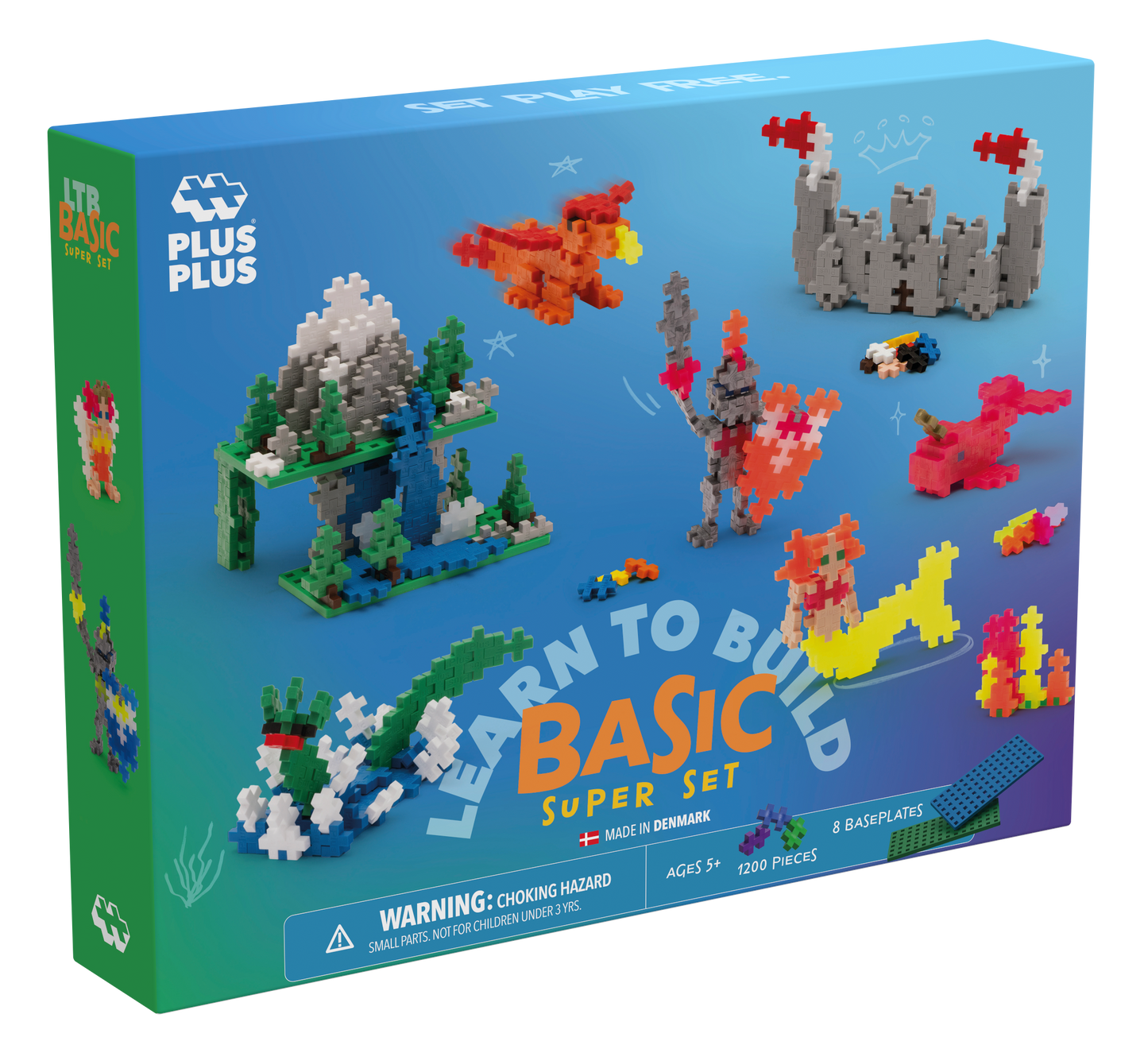 PLUS PLUS Learn to Build Super Set Basic 1200pcs