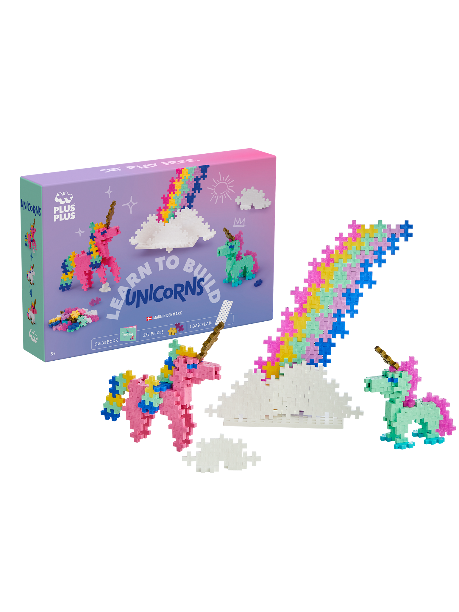 PLUS PLUS Learn to Build Unicorns 240pcs - Bueno Blocks