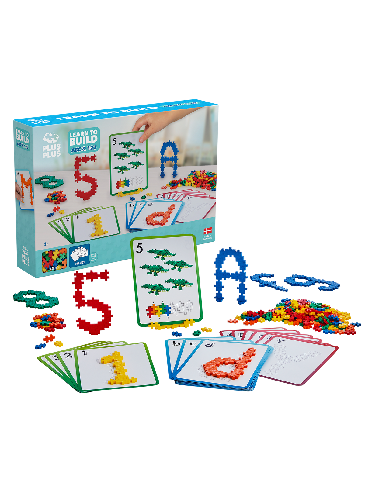 PLUS PLUS Learn to Build ABC & 123 600pcs - Bueno Blocks