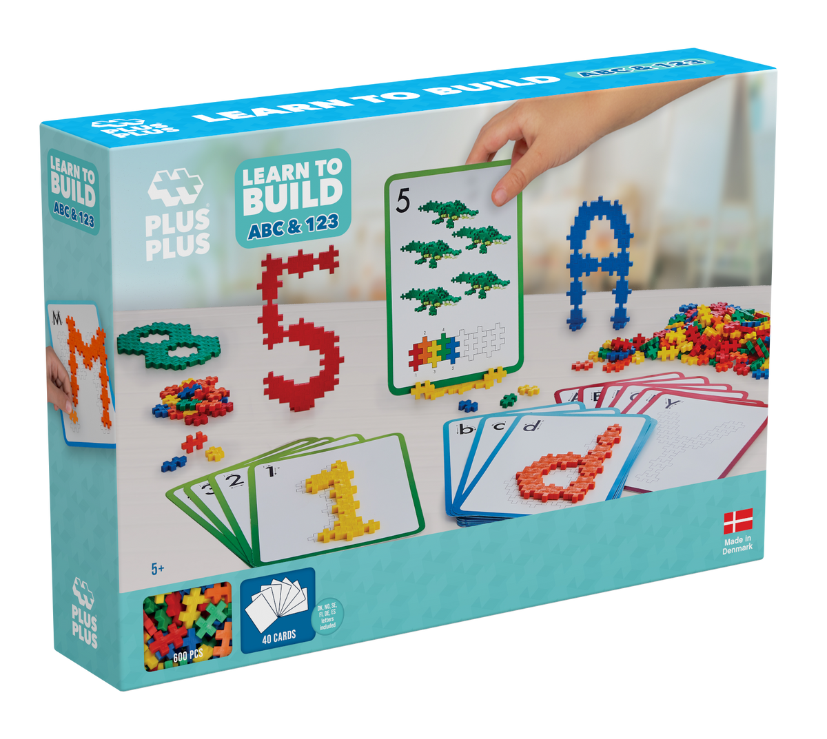 PLUS PLUS Learn to Build ABC & 123 600pcs
