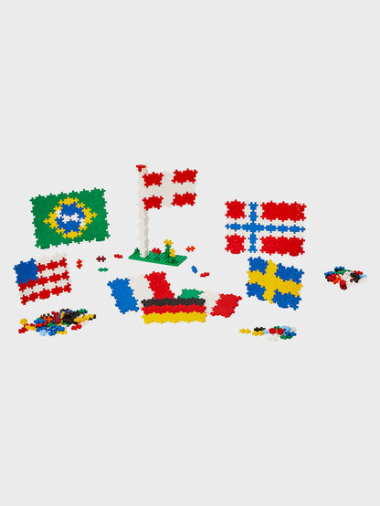 PLUS PLUS Learn to Build Flags of the World 700pcs