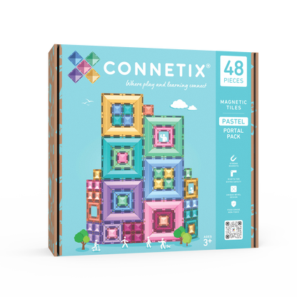 [Preorder ETA TBC] CONNETIX Pastel Portal Pack 48pc - Bueno Blocks