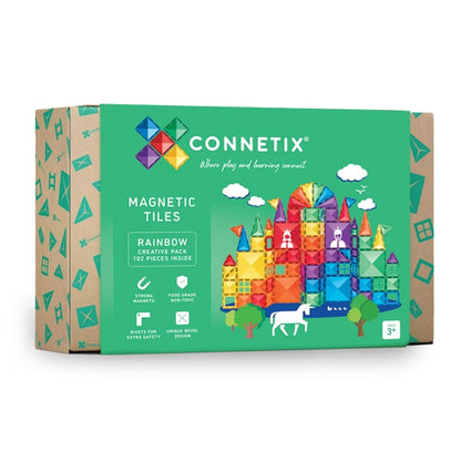 Connetix Tiles Rainbow Creative Pack 102 pc - Bueno Blocks