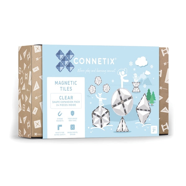 Connetix Tiles Clear Shape Expansion Pack 24 pc