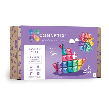 Connetix Tiles Pastel Starter Pack 64 pc