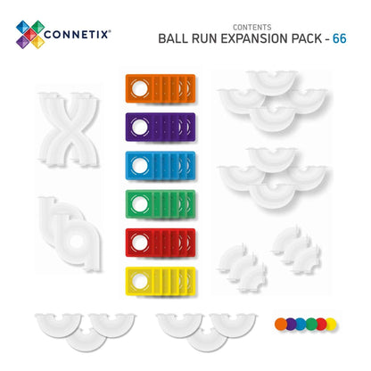 Connetix Tiles 66 Piece Ball Run Expansion Pack