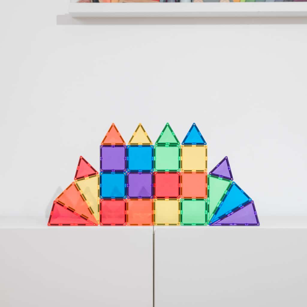 Connetix Tiles 24 Pieces Rainbow Mini Pack