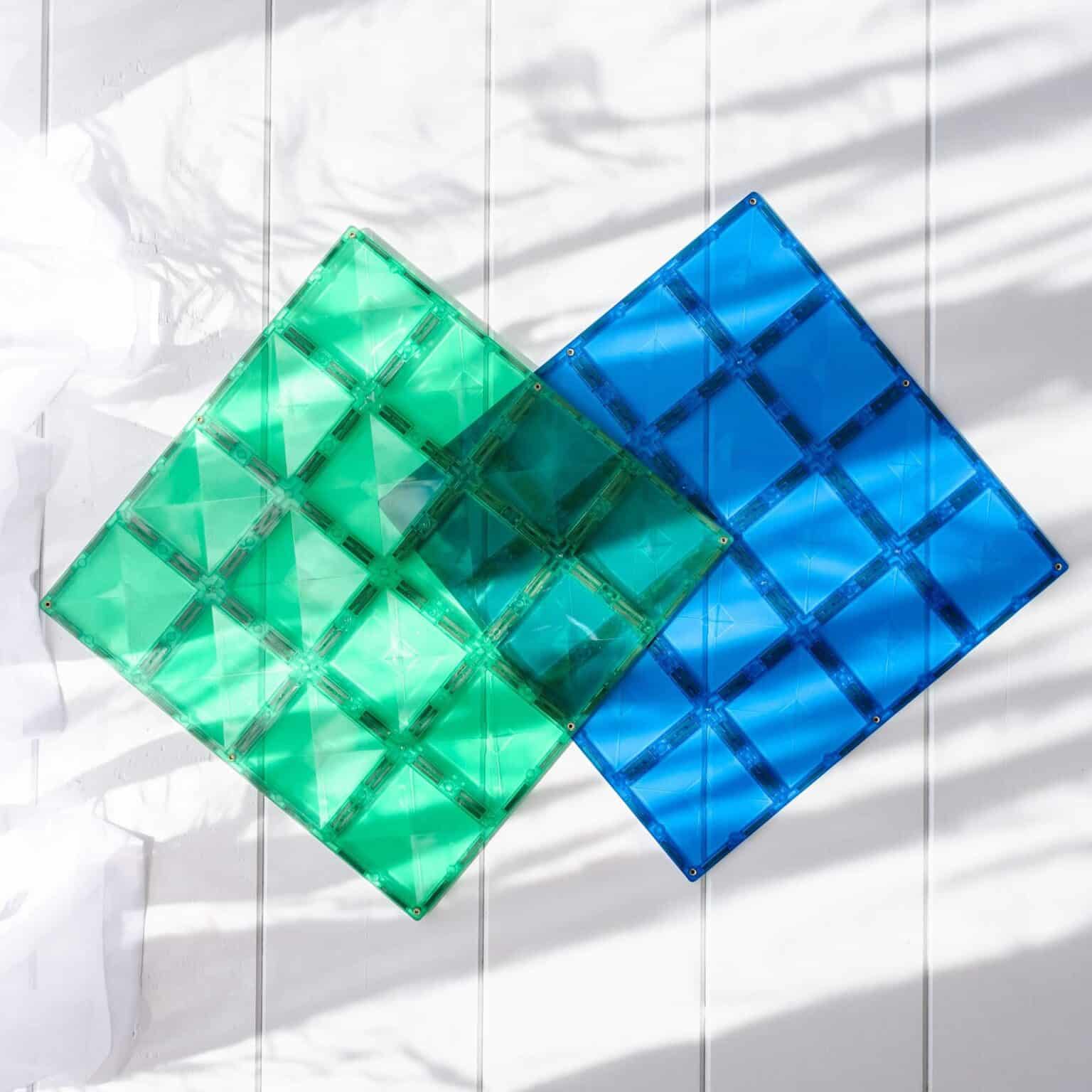 Connetix Tiles 2 Piece Base Plate Pack - Bueno Blocks