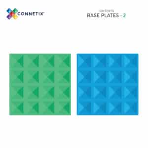 Connetix Tiles 2 Piece Base Plate Pack - Bueno Blocks