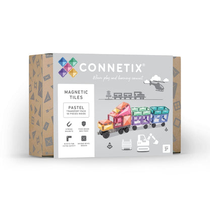 Connetix Tiles Pastel Transport Pack 50pc