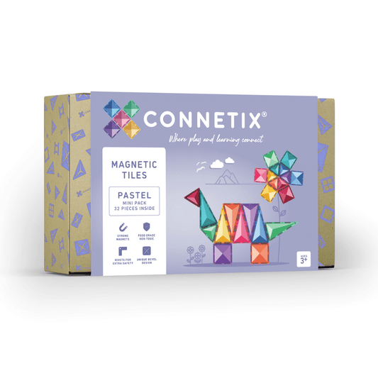 Connetix Tiles 32 Pieces Pastel Mini Pack
