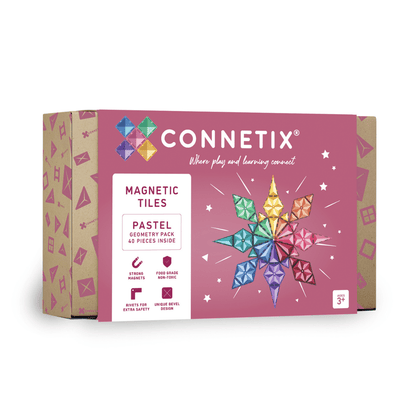 Connetix Tiles 40 Pieces Pastel Geometry Pack