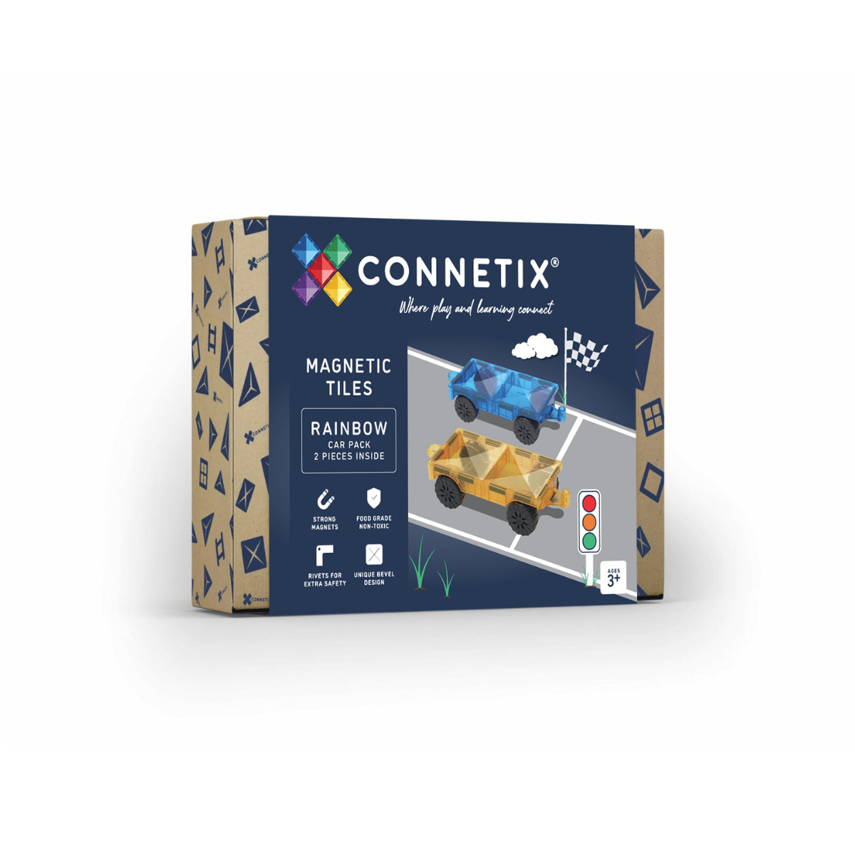 Connetix Tiles 2 Pieces Car Pack