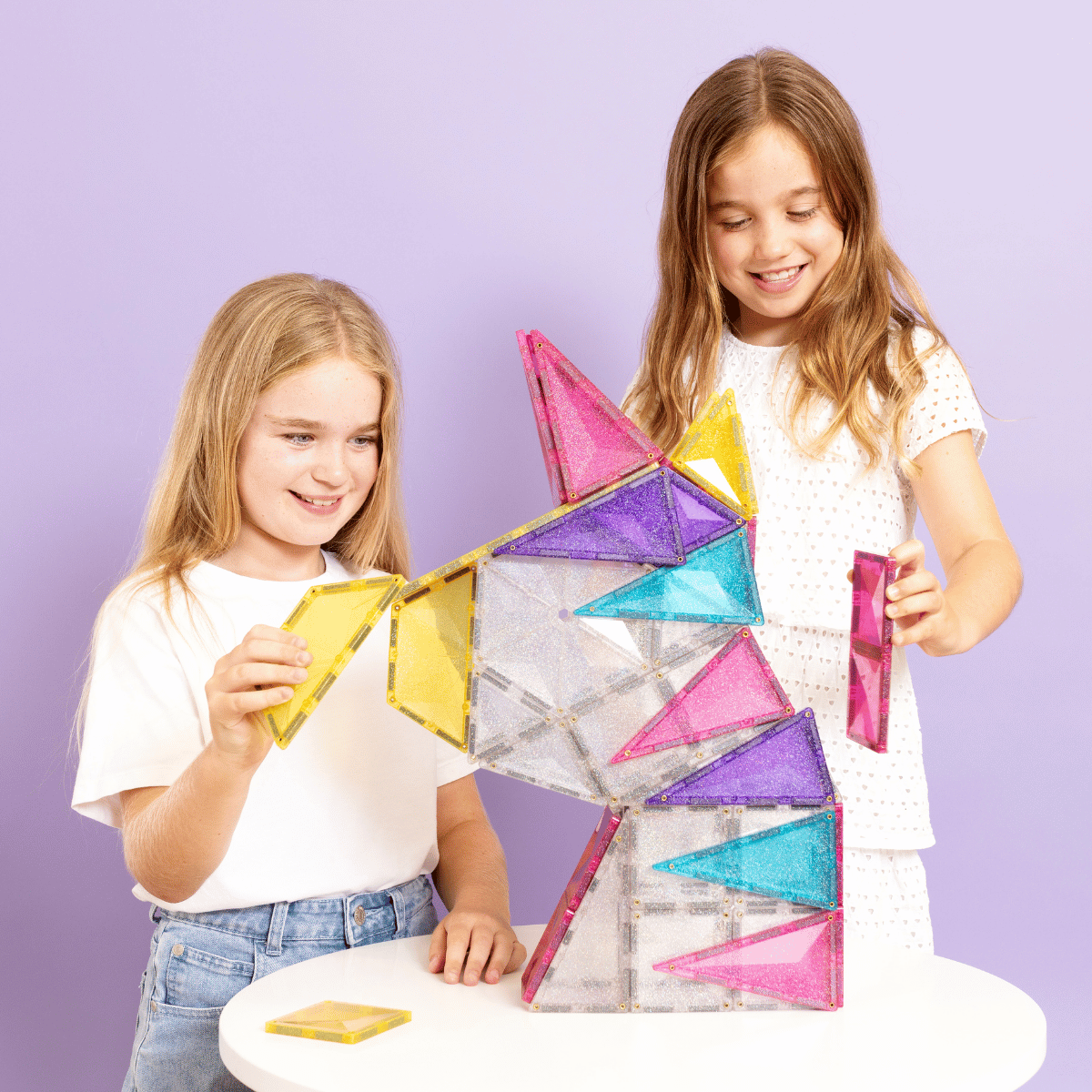 CONNETIX Glitter Unicorn Pack 56pc - Bueno Blocks
