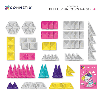 [Preorder ETA End Sept] CONNETIX Glitter Unicorn Pack 56pc
