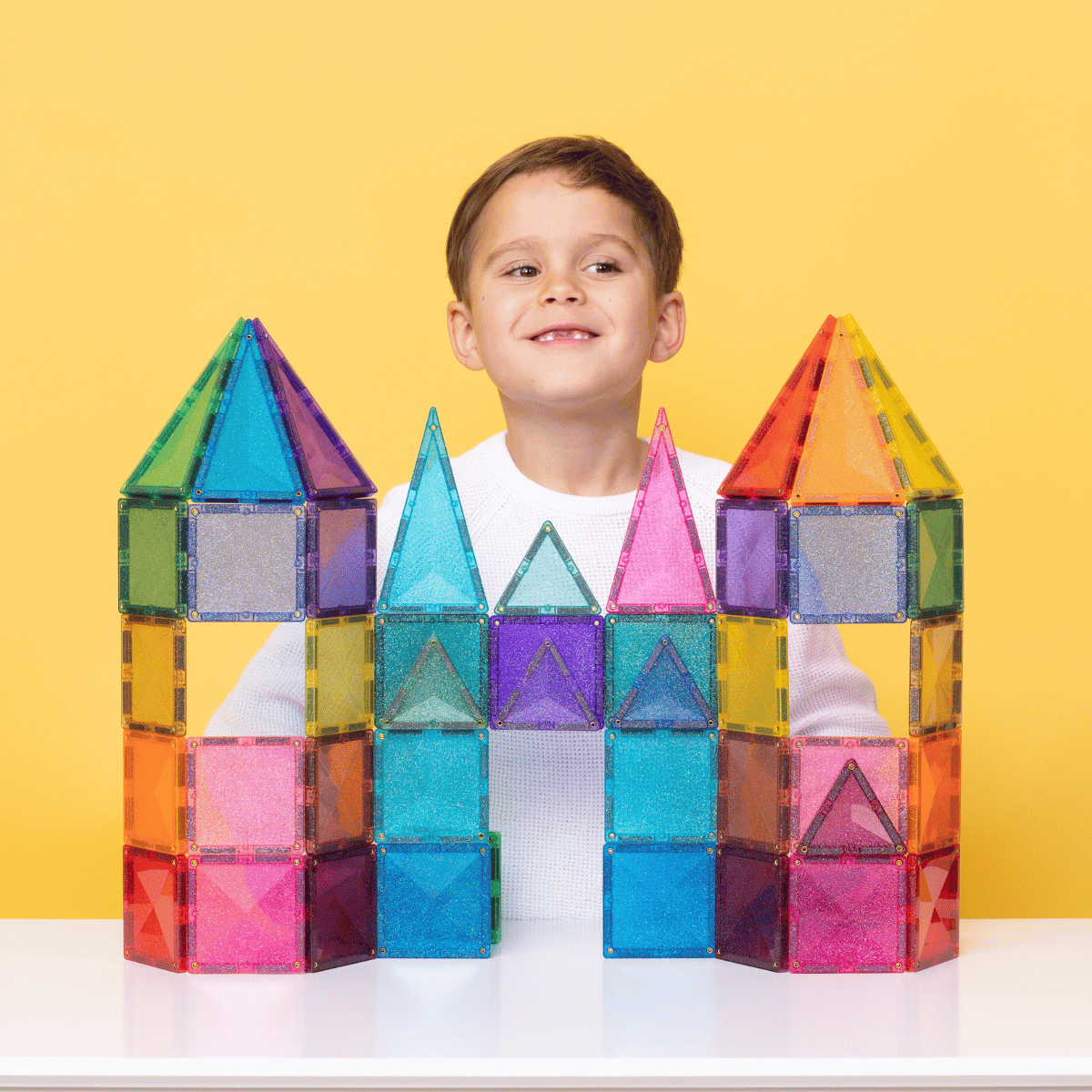 CONNETIX Glitter Castle Pack 48pc - Bueno Blocks