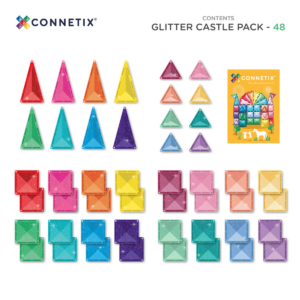 [Preorder ETA End Sept] CONNETIX Glitter Castle Pack 48 pc