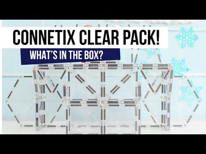 Connetix Tiles 34 Piece Clear Pack