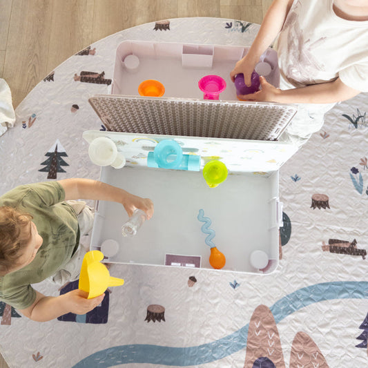 Kingdom Playroom Round Scandi Waterproof Play Mat