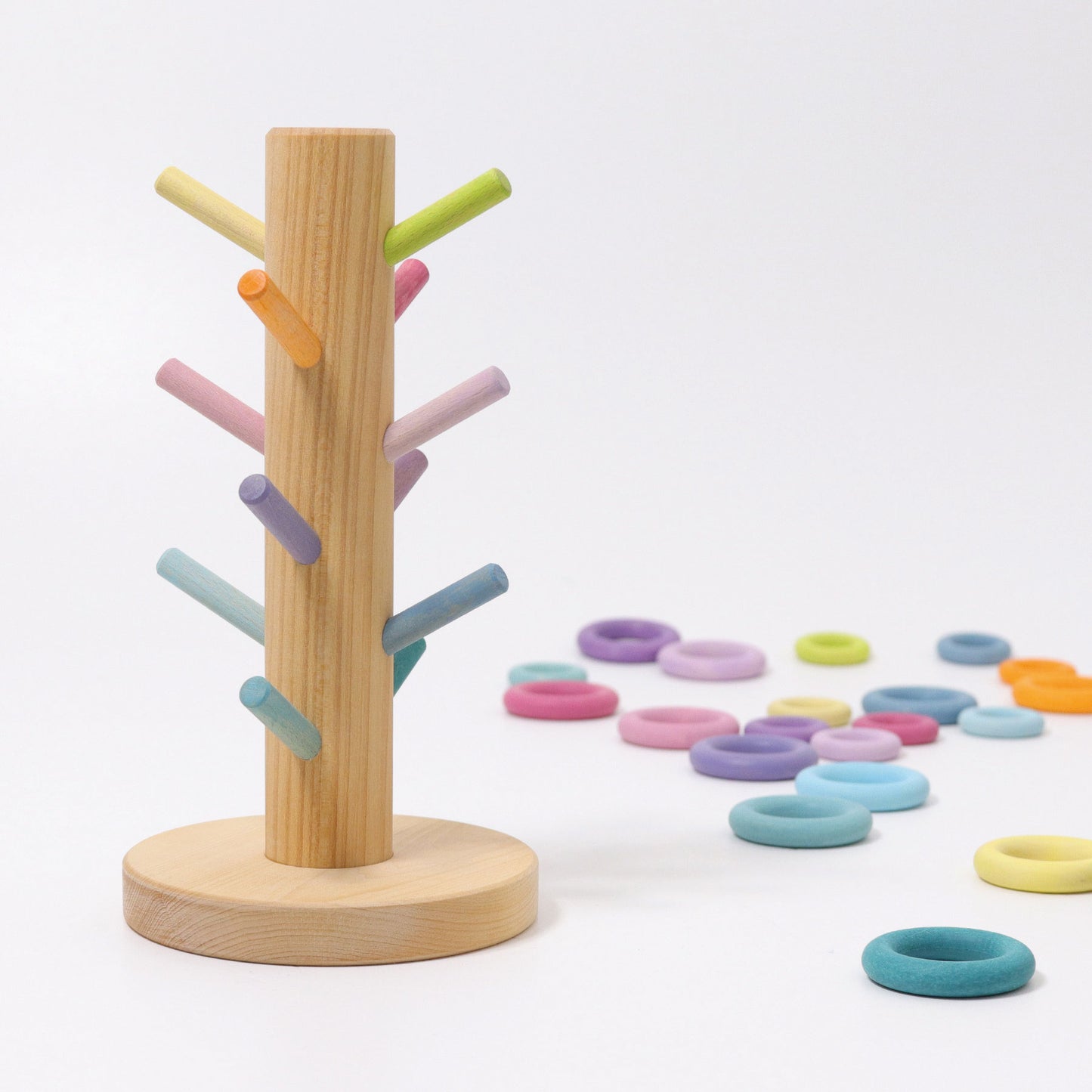 Grimm's Sorting Helper Building Rings Pastel - Bueno Blocks