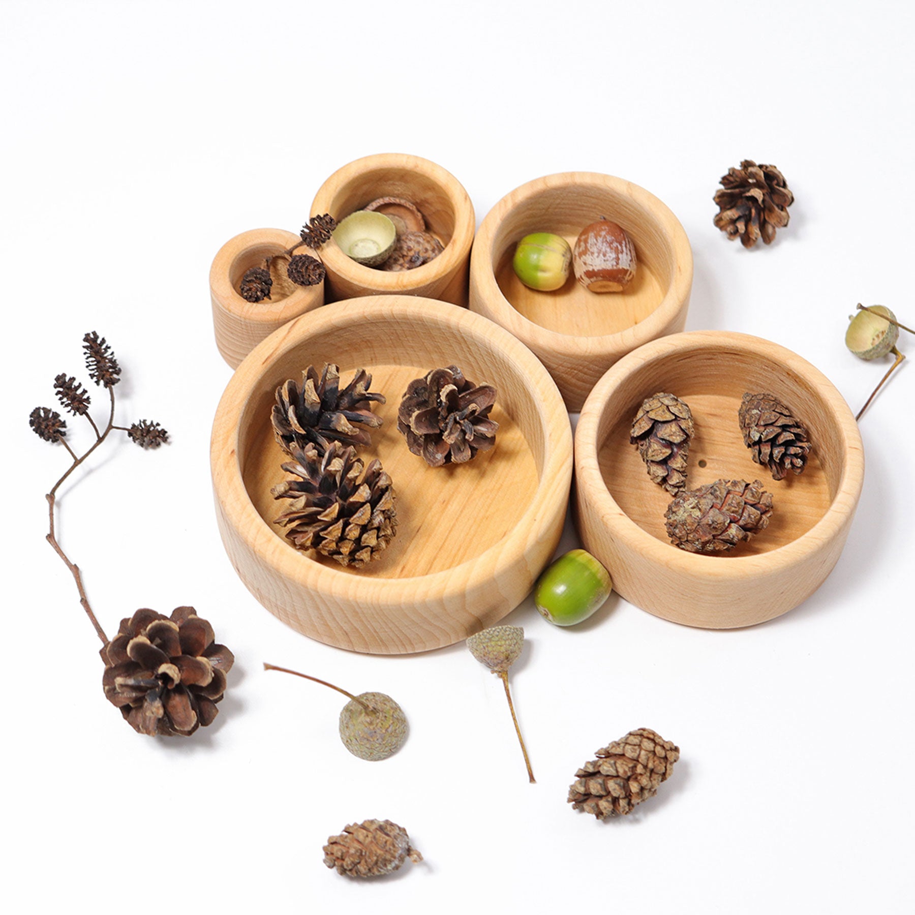 Grimm's Set of Bowls Natural - Bueno Blocks