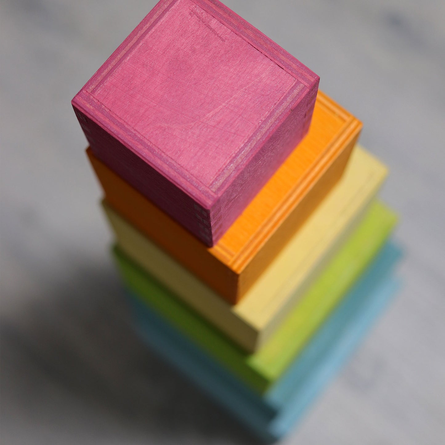 Grimm's Large Set of Boxes Pastel - Bueno Blocks