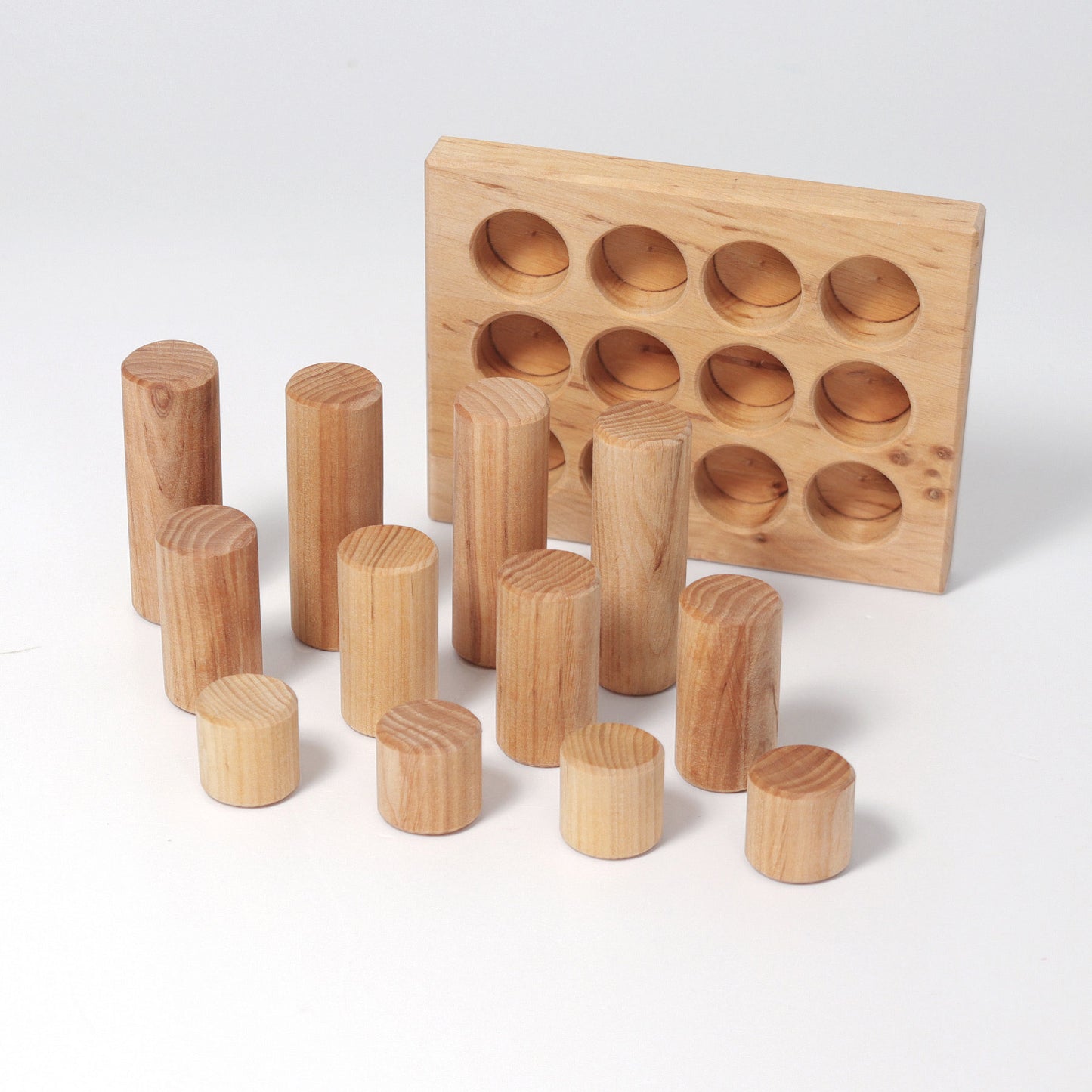 Grimm's Stacking Game Small Natural Rollers - Bueno Blocks