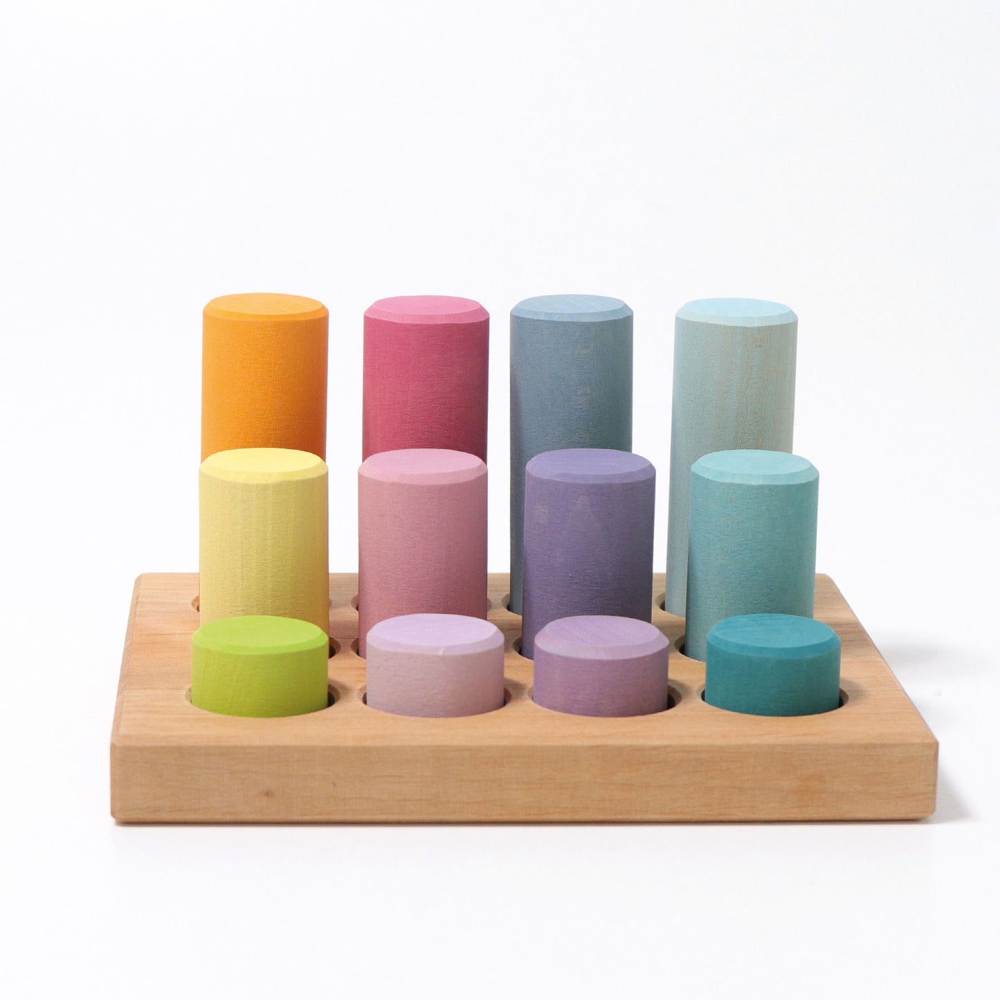 Grimm's Stacking Game Small Pastel Rollers - Bueno Blocks