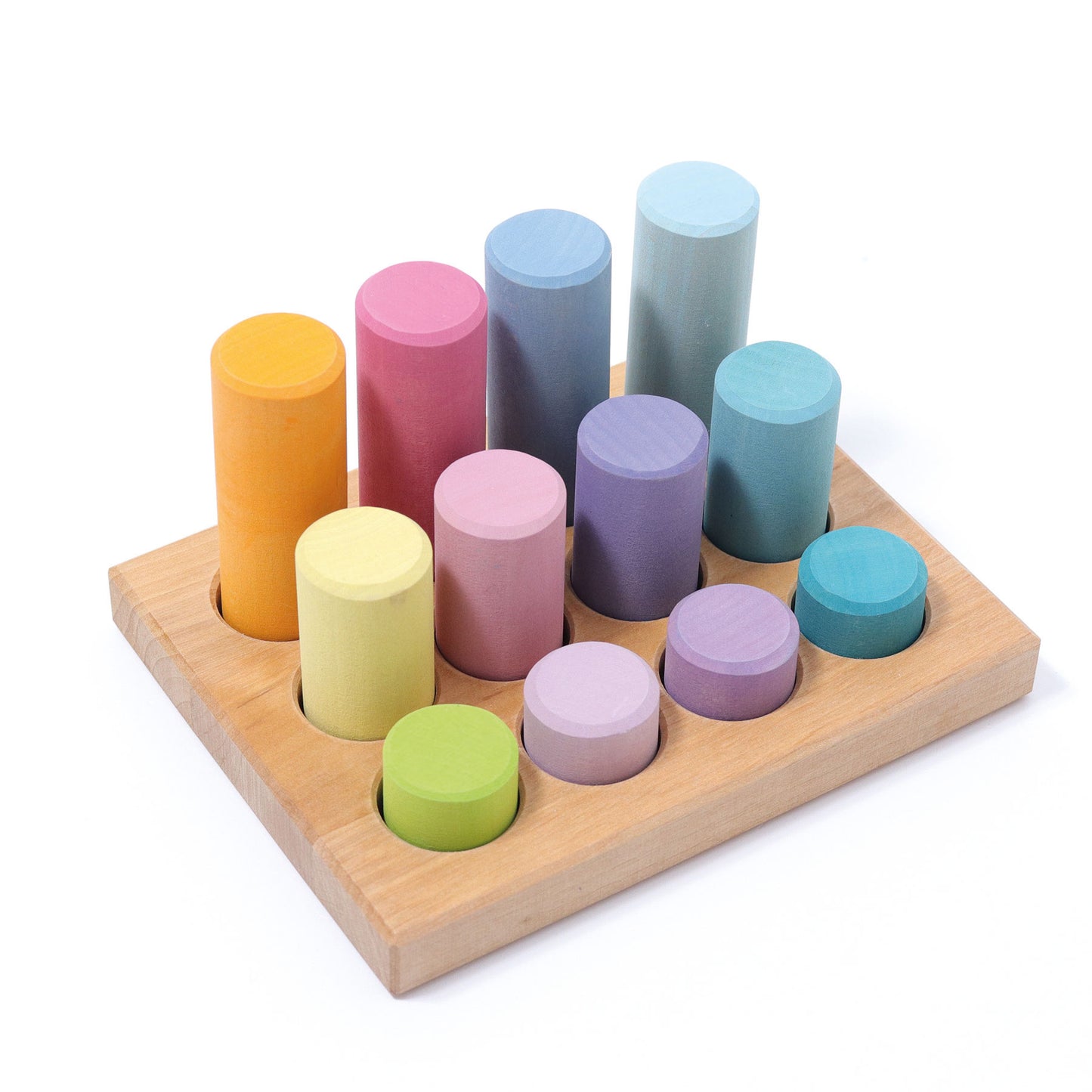 Grimm's Stacking Game Small Pastel Rollers - Bueno Blocks