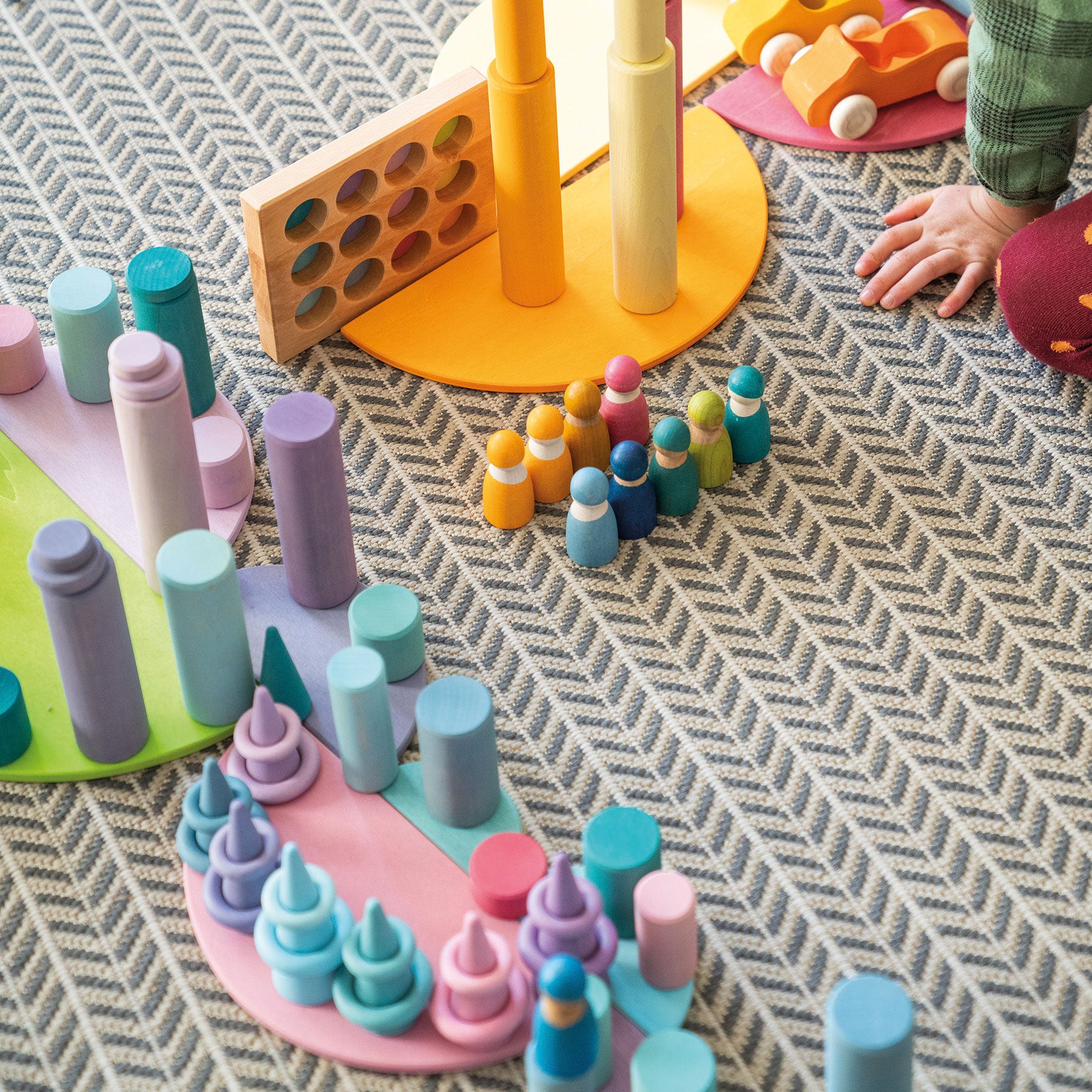 Grimm's Pastel Semi Circles - Bueno Blocks