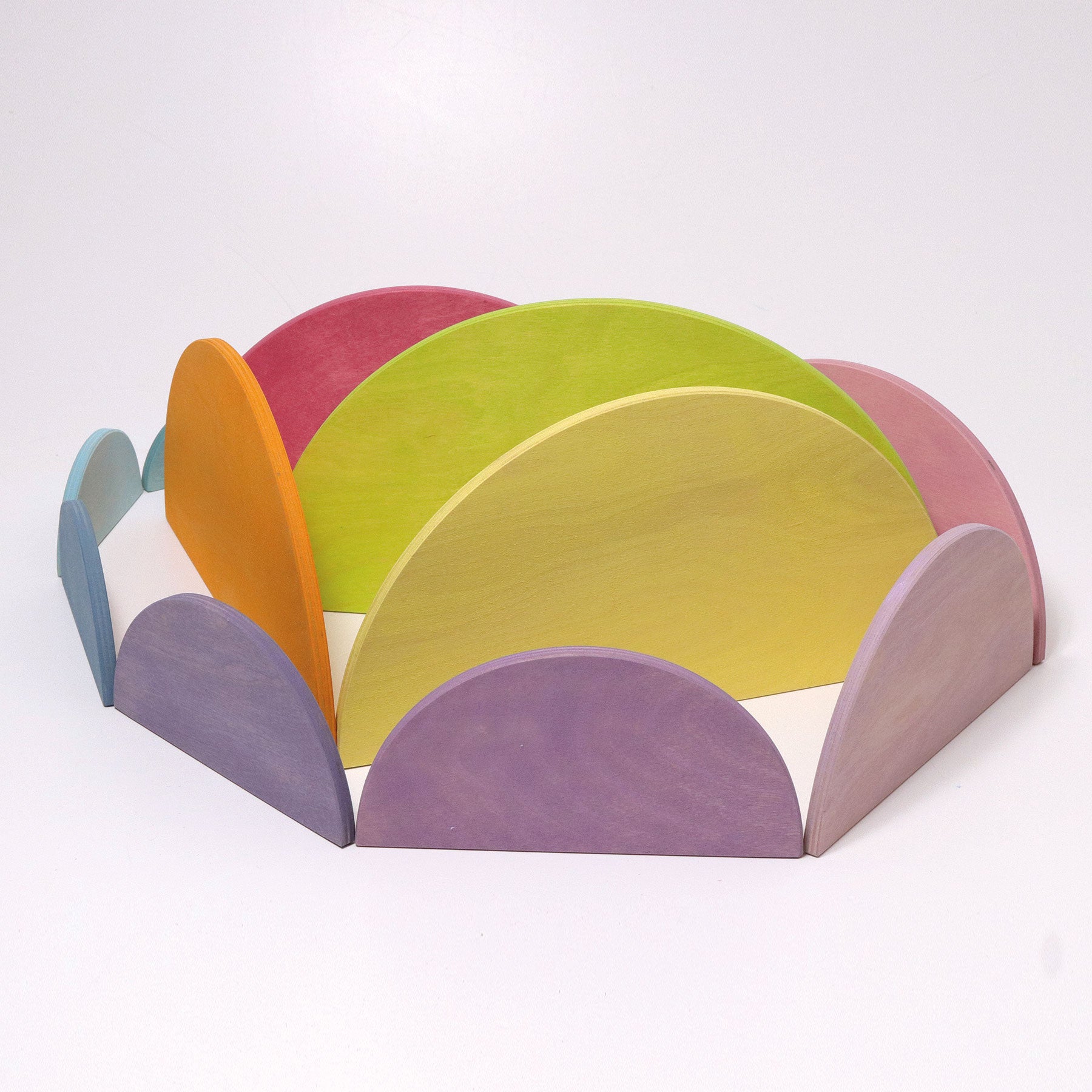Grimm's Pastel Semi Circles - Bueno Blocks