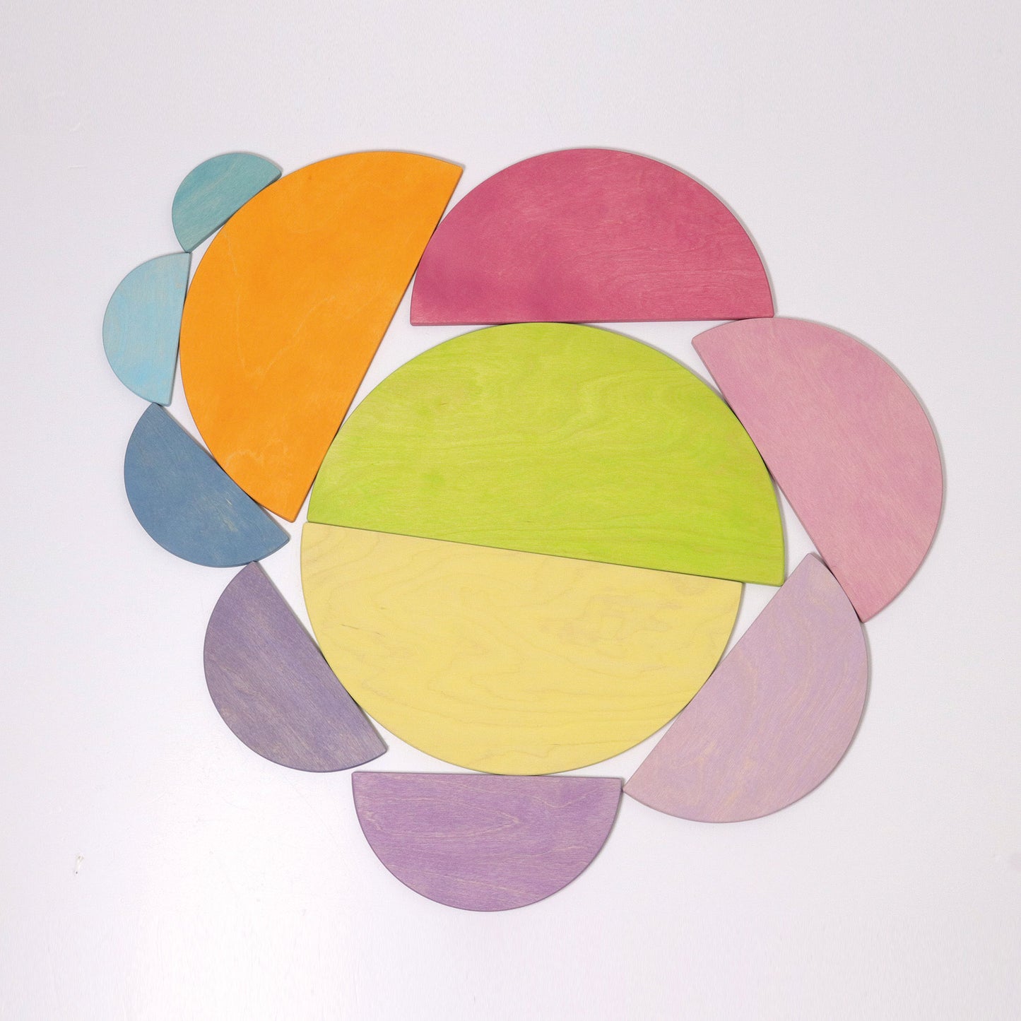 Grimm's Pastel Semi Circles - Bueno Blocks