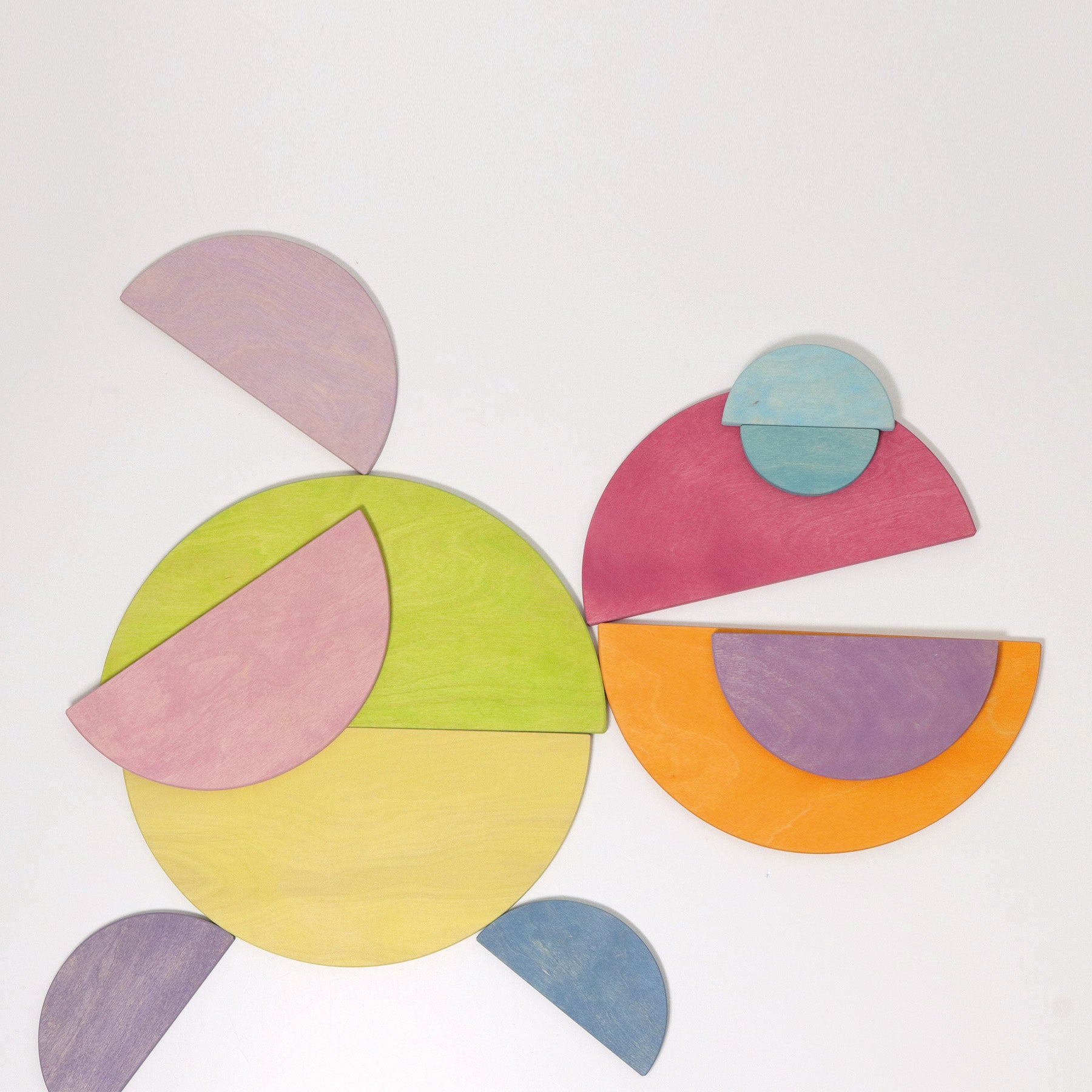 Grimm's Pastel Semi Circles - Bueno Blocks