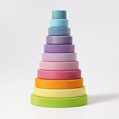 Grimm's Pastel Conical Tower - Bueno Blocks