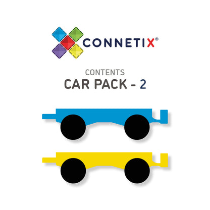 Connetix Tiles 2 Pieces Car Pack