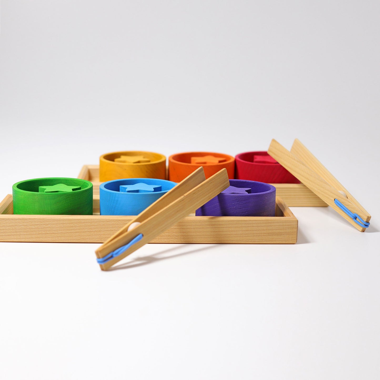 Grimm's Rainbow Bowls Sorting Game - Bueno Blocks