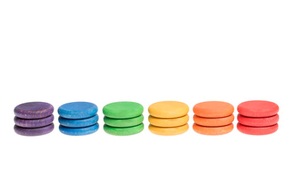 Grapat Coins (6 Rainbow Colours)