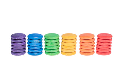 Grapat Coins (6 Rainbow Colours)