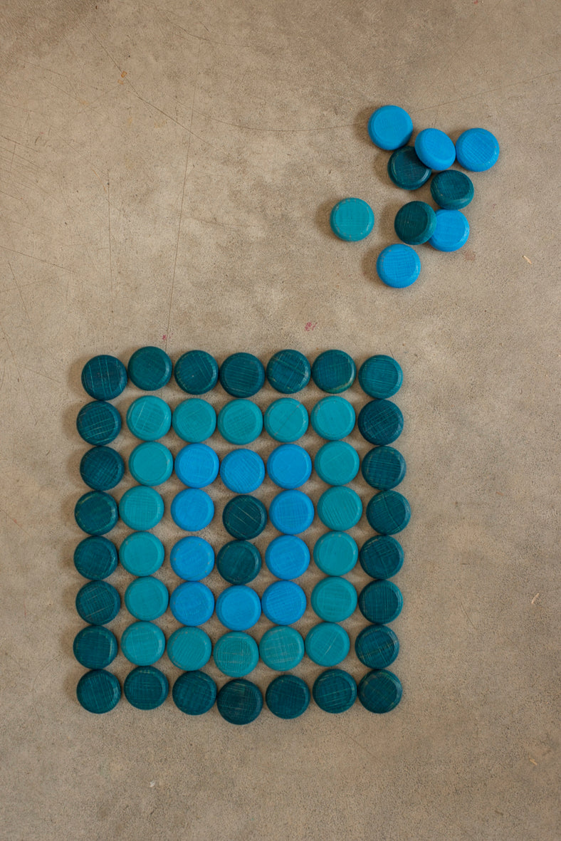Grapat Mandala Blue Little Coins - Bueno Blocks