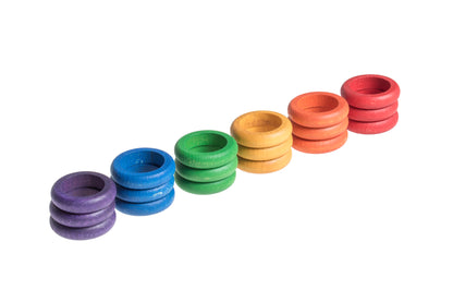 Grapat Rings (6 Rainbow Colours) - Bueno Blocks