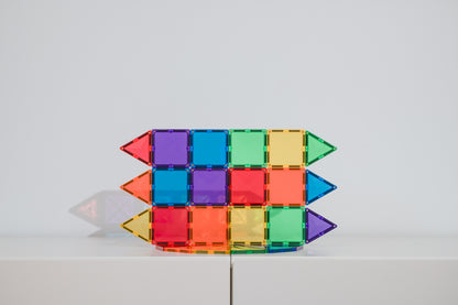 Connetix Tiles 24 Pieces Rainbow Mini Pack