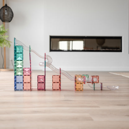 Connetix Tiles 80 Piece Pastel Ball Run Expansion Pack